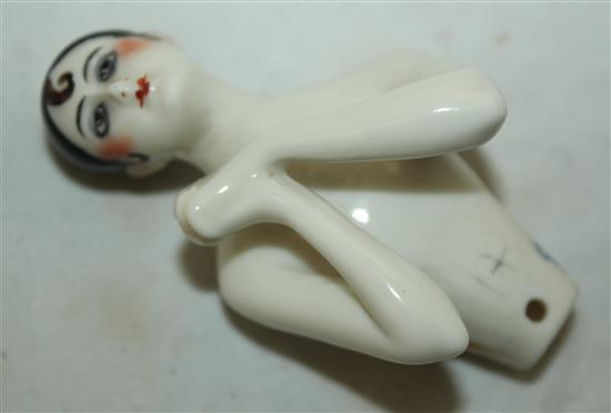 Two Dressel and Kister porcelain doll torsos, 1920s, 6cm & 7.1cm